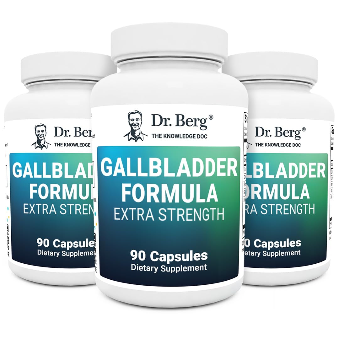 Dr. Berg Gallbladder Formula Extra Strength - Made w/Purified Bile Salts & Ox Bile Digestive Dr. Berg Nutritionals uk supplements