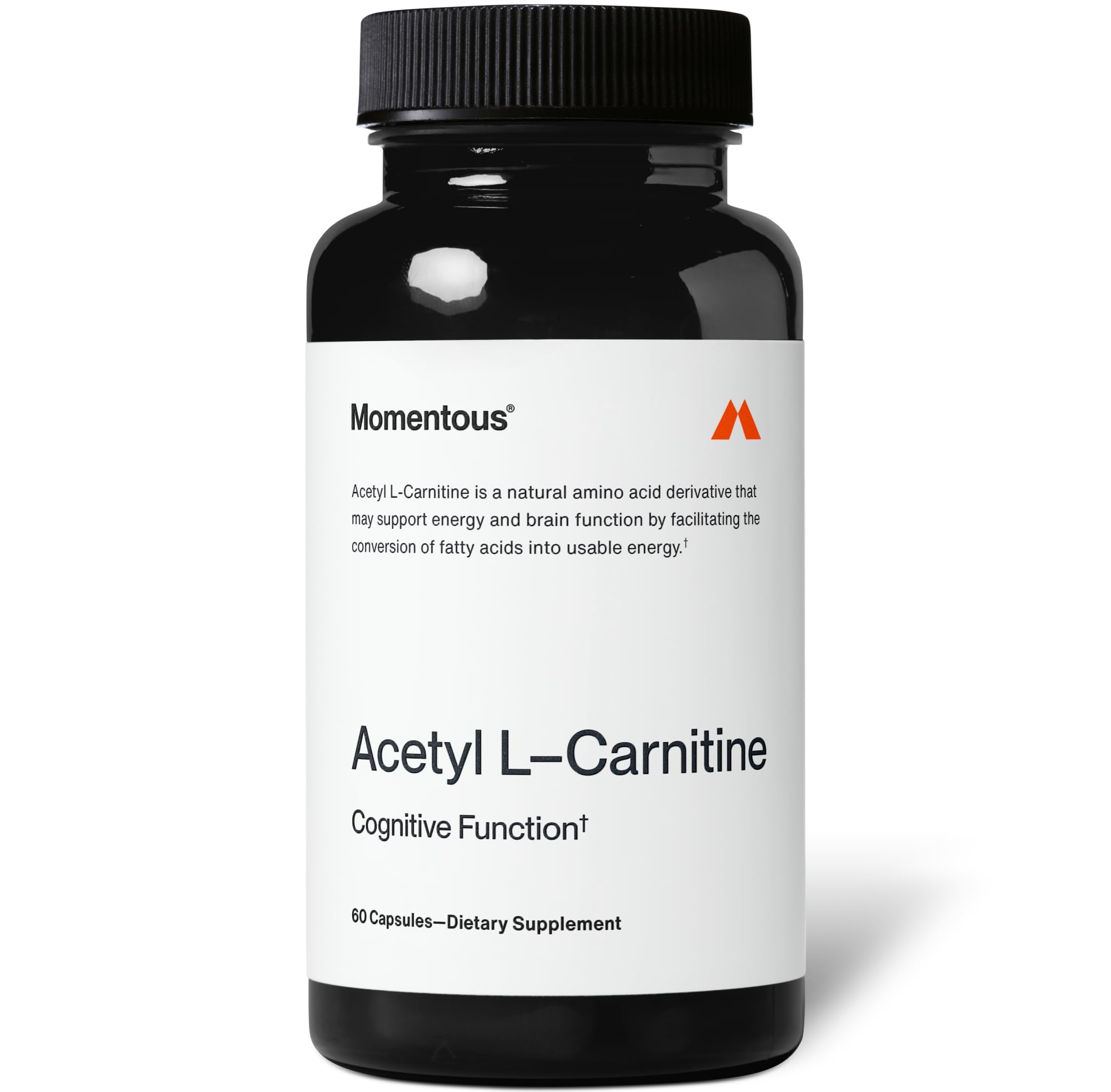 Momentous Acetyl L-Carnitine, Brain Function & Cognitive Support Supplement, Boosts Mental Clarity & Energy Production, NSF Certified for Sport, 500 mg, 60 Servings Momentous uk supplements