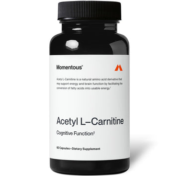 Momentous Acetyl L-Carnitine, Brain Function & Cognitive Support Supplement, Boosts Mental Clarity & Energy Production, NSF Certified for Sport, 500 mg, 60 Servings Momentous uk supplements
