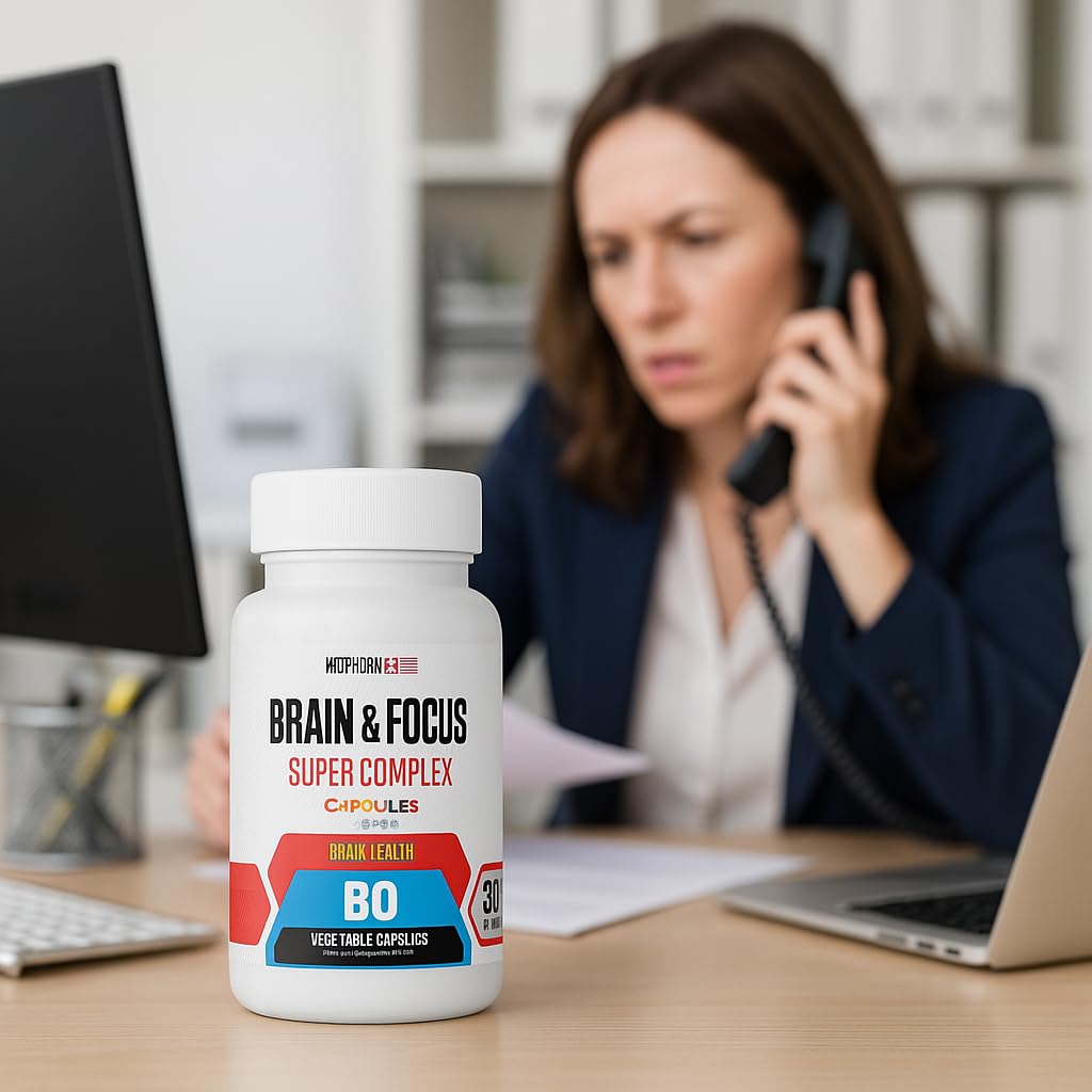 MetpharmUSA Brain & Focus Nootropic Super Complex Supplement for Brain Support and Performance, Improved Focus Memory and Mental Performance MetpharmUSA uk supplements