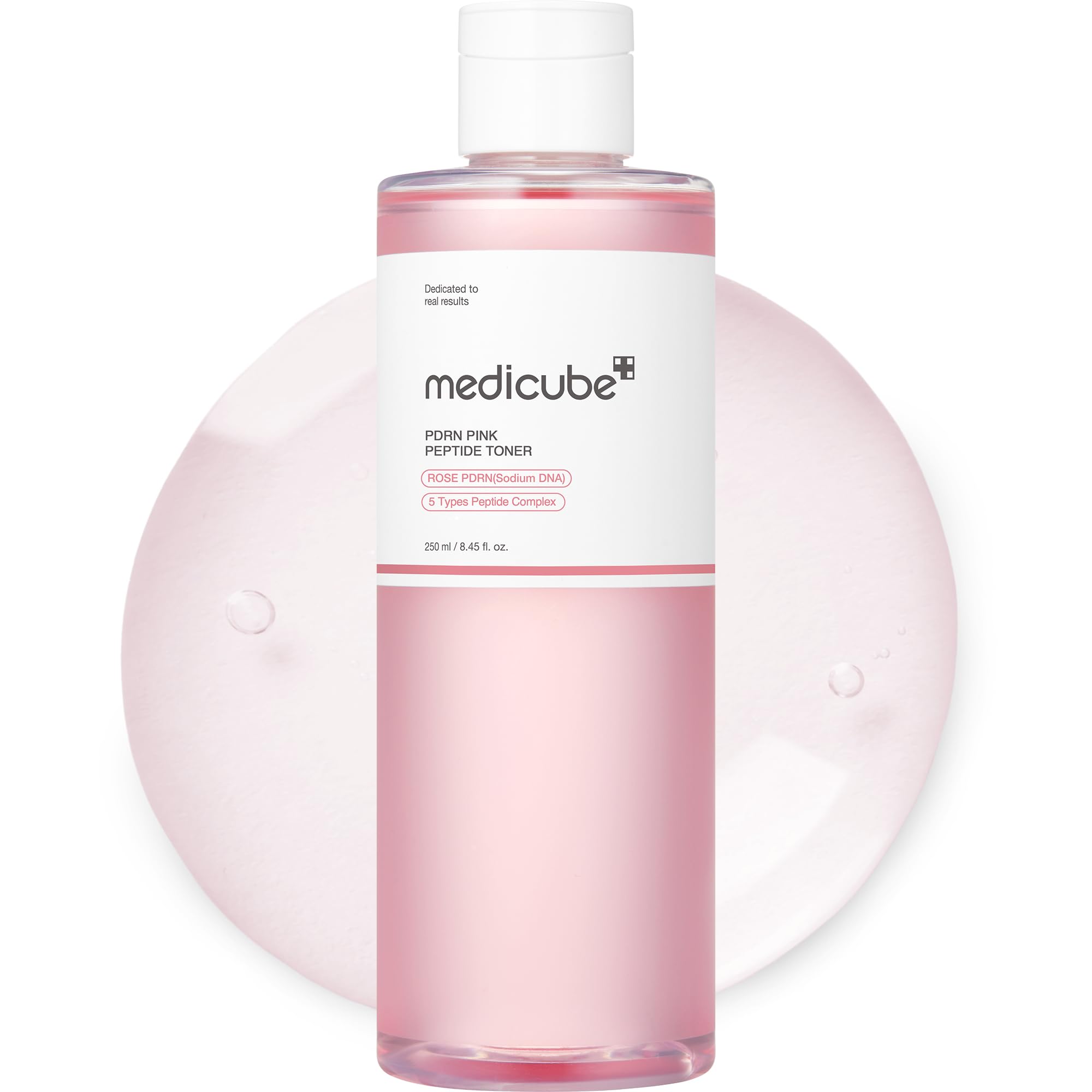 medicube PDRN Toner Rose PDRN Peptide Toner | Lightweight & Watery Type for Skin Boosting, Soothing and Calming, Uneven Skin Tone | with Rose, Peptide, Niacinamide | Korean Skincare, 8.45 fl.oz medicube uk supplements