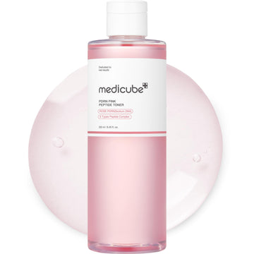 medicube PDRN Toner Rose PDRN Peptide Toner | Lightweight & Watery Type for Skin Boosting, Soothing and Calming, Uneven Skin Tone | with Rose, Peptide, Niacinamide | Korean Skincare, 8.45 fl.oz medicube uk supplements