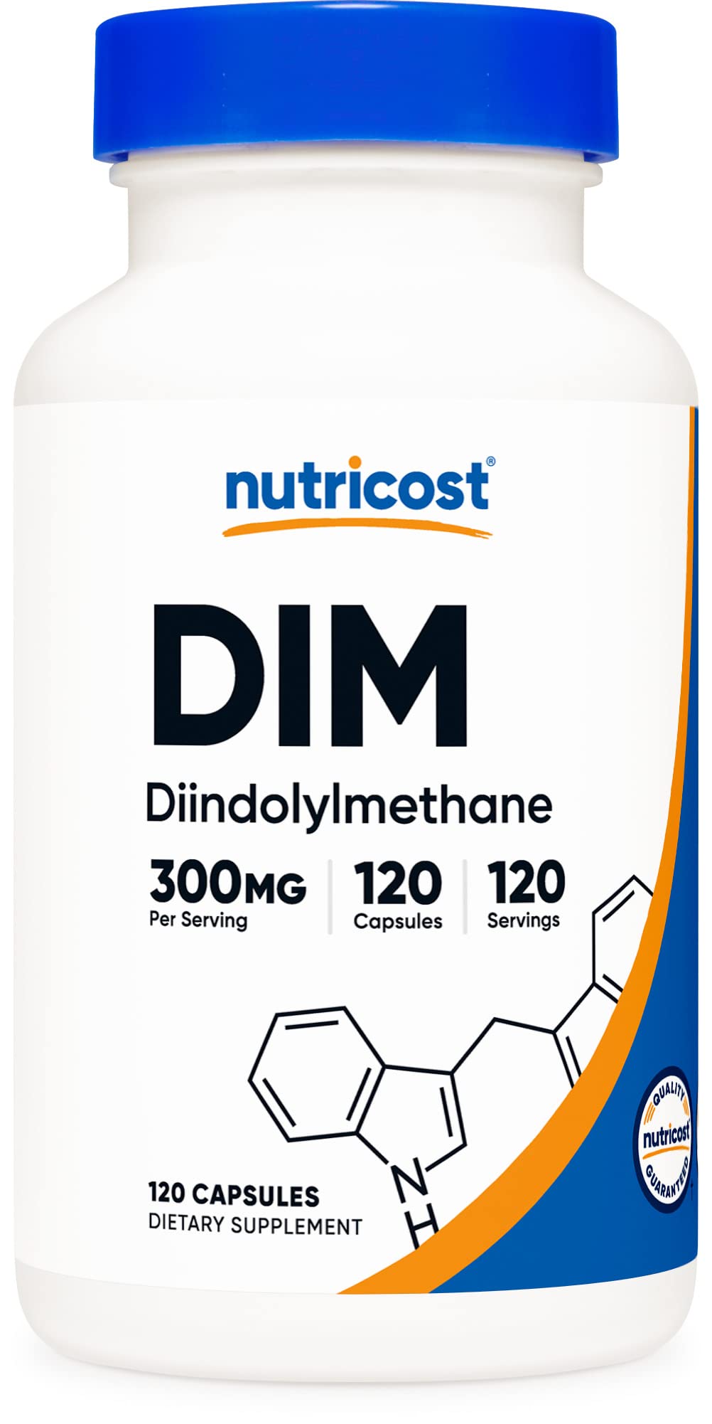 Nutricost DIM (Diindolylmethane) Plus BioPerine 300mg, 120 Vegetarian Capsules Nutricost uk supplements