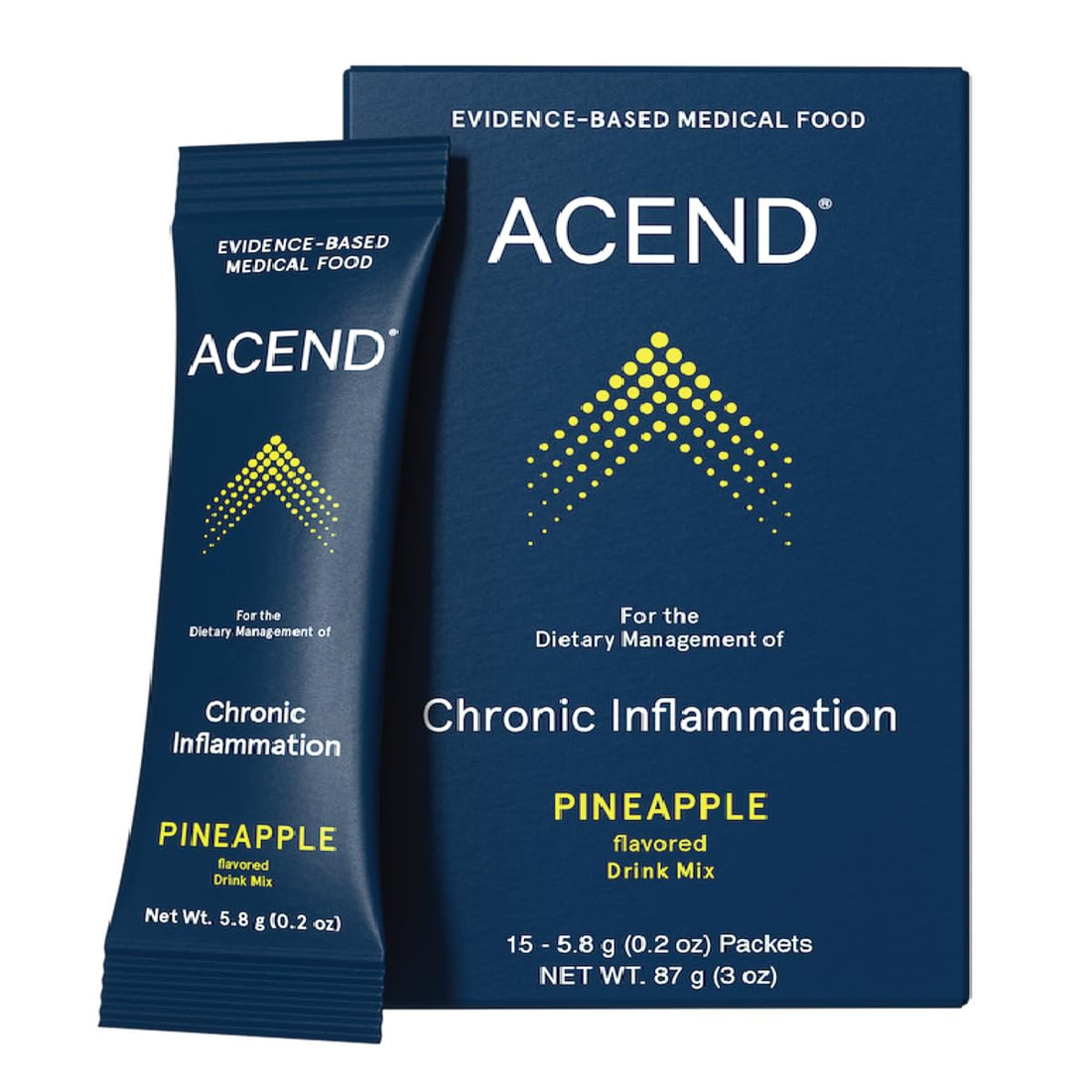 ACEND Advanced Inflammatory Support Powdered Drink Mix | Evidence-Based Polyphenols + Prebiotic Fiber + Probiotics | D3+K2, Minerals & Electrolytes | Non-GMO ACEND uk supplements