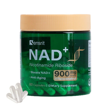 Sensrit NAD+ Supplement with Nicotinamide Riboside & Resveratrol | Cellular Energy & Mental Clarity Support | 40 Servings | Vegan, Non-GMO, Gluten Free Sensrit uk supplements