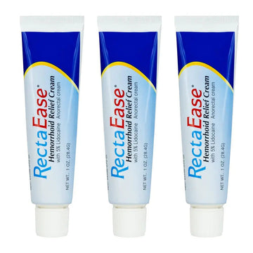 Globe RectaEase 5% Lidocaine (3 Pack) Hemorrhoid Relief Cream 1 oz Tube, Anorectal Cream, Rapid Numbing Relief, Hemorrhoid Treatment from Itch and Burn Globe uk supplements