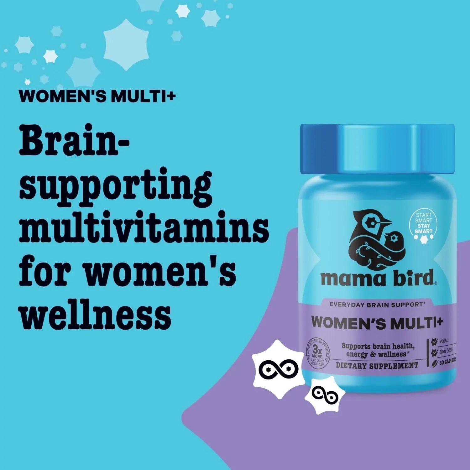 Best Nest Wellness - Mama Bird - Women's Multi Plus - Brain & Body Health Support Supplement - Gentle Iron Supplement for Energy Support Best Nest Wellness uk supplements