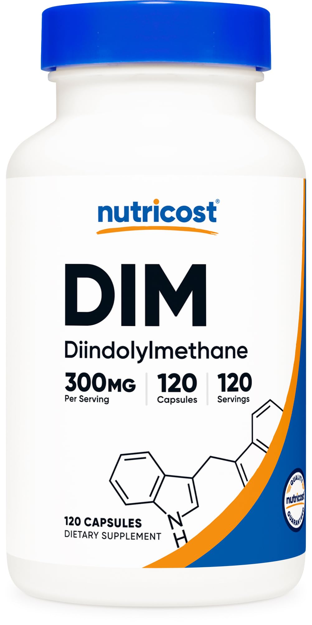 Nutricost DIM (Diindolylmethane) Plus BioPerine 300mg, 120 Vegetarian Capsules - Up to 4 Month Supply, Max Strength DIM Supplement Nutricost uk supplements