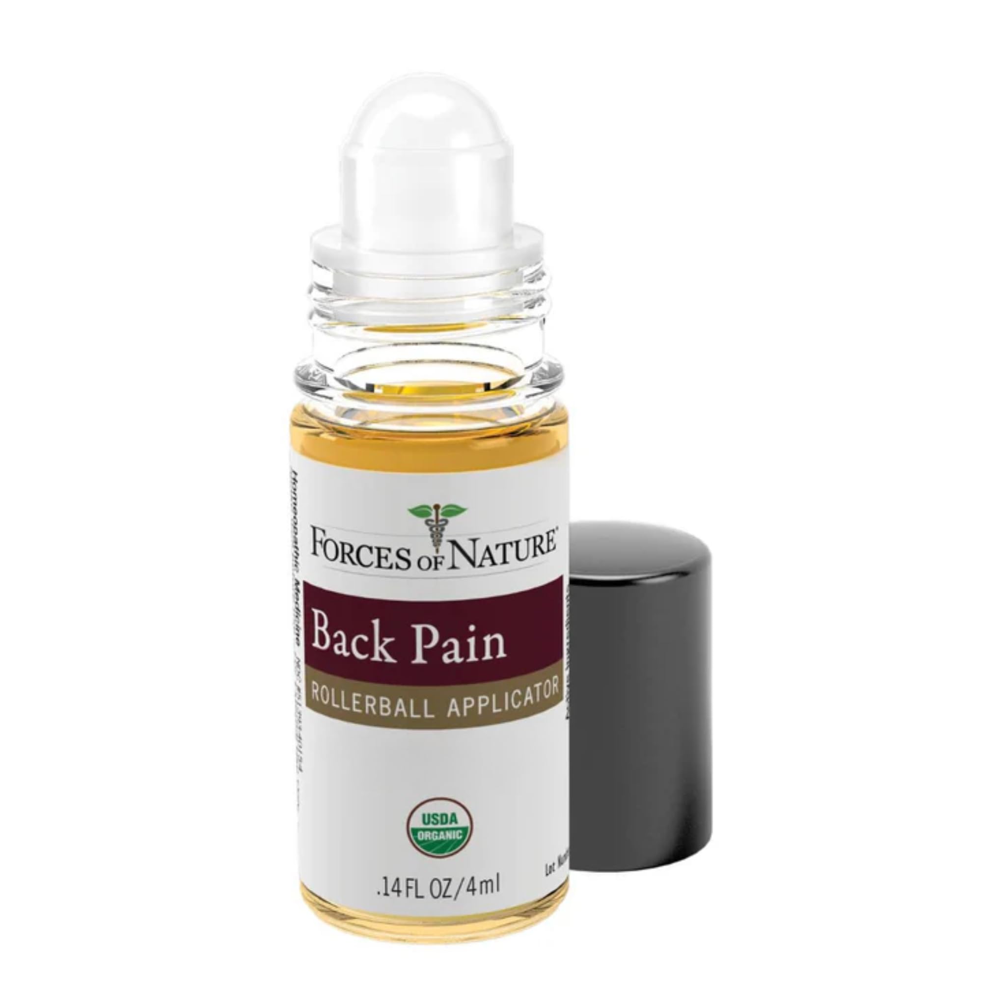 Forces of Nature Natural, Organic Back Pain Relief, w/Arnica & St John's Wort, Fast Acting Anti-Inflammatory Topical Muscle Soother for Lower Back, Sciatica, Neck, Non-GMO, Cruelty-Free, 0.14 Fl Oz Forces of Nature uk supplements