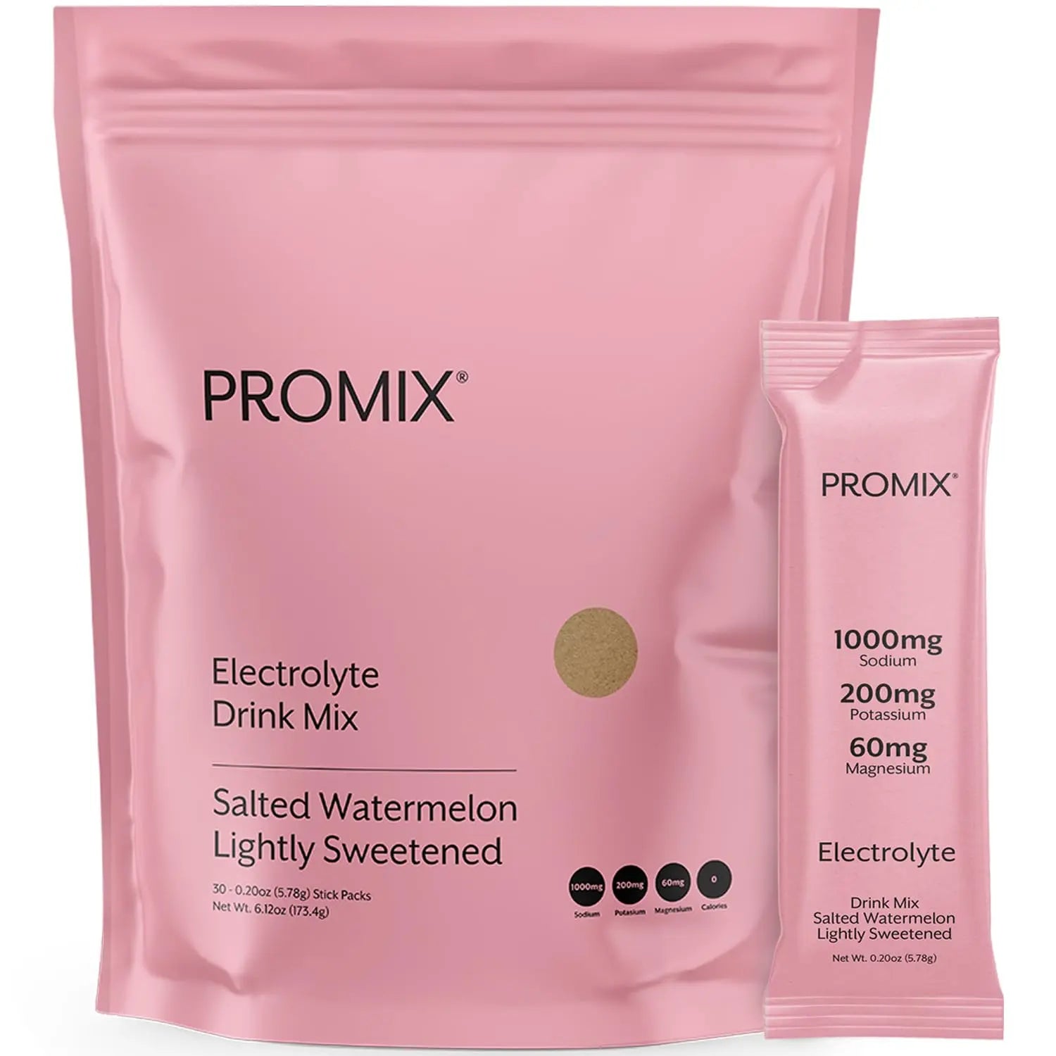 ProMix Nutrition Electrolytes Powder Hydration Packets - Himalayan Pink Salt, Magnesium, Potassium, Vitamin C - Salted Watermelon, ProMix Nutrition uk supplements