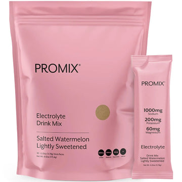 ProMix Nutrition Electrolytes Powder Hydration Packets - Himalayan Pink Salt, Magnesium, Potassium, Vitamin C - Salted Watermelon, ProMix Nutrition uk supplements