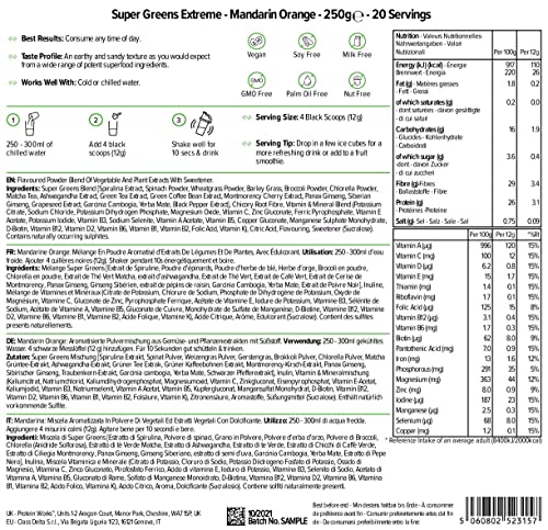 Protein Works Super Greens Extreme Powder , 156 Health Benefits , 41 Active Ingredients Protein Works uk supplements