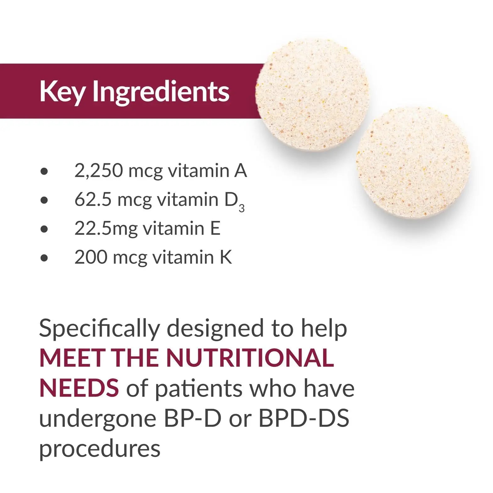 Bariatric Advantage Chewable High ADEK with Iron - for Bariatric Patients - High Potency Vitamin A, D, E & K - Includes B-Vitamins Bariatric Advantage uk supplements