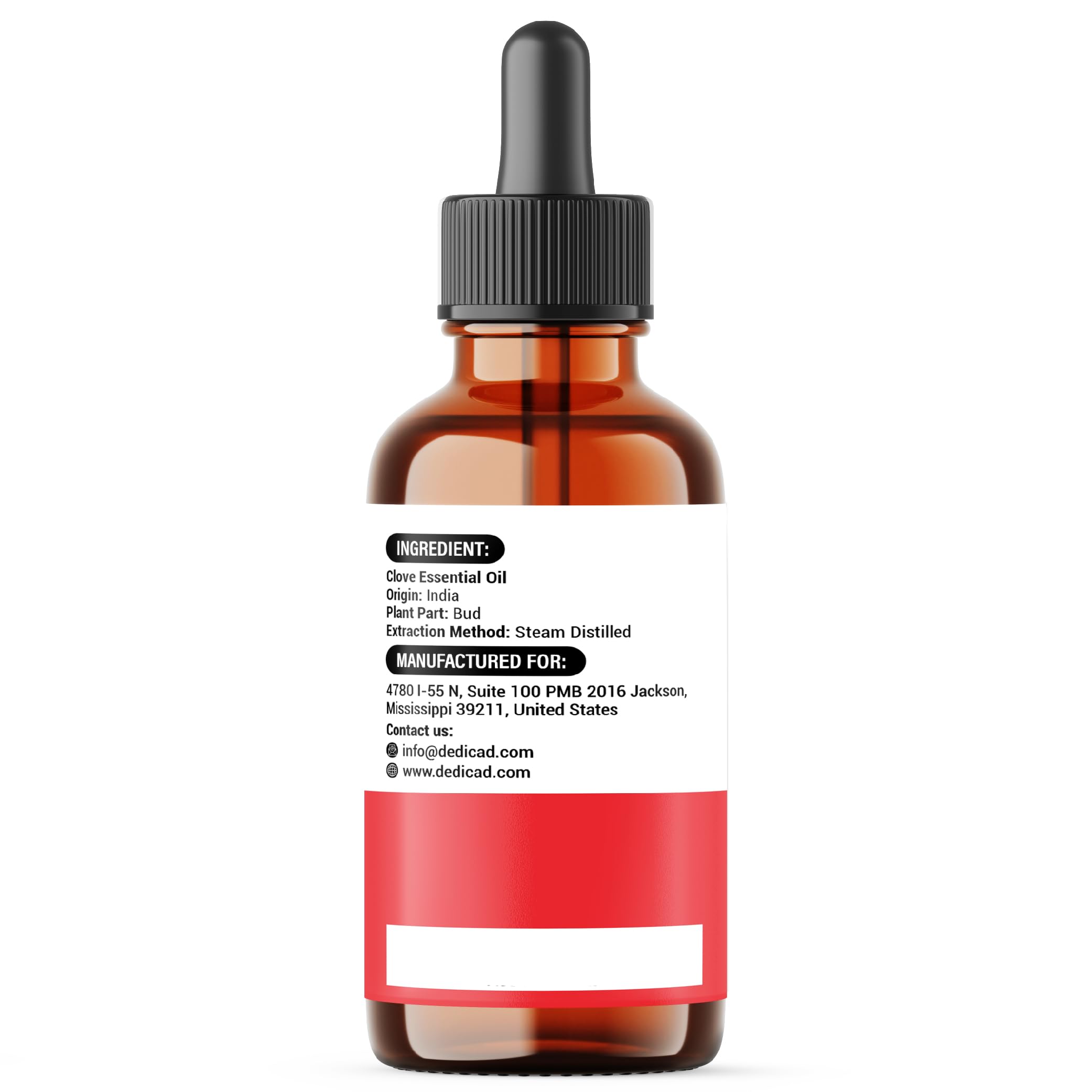 DEDICAD - 1 FL Oz - 30ml - Clove Essential Oil Supplement – for Toothache, Oral Care, Skin & Hair – Clove Oil Organic DEDICAD uk supplements