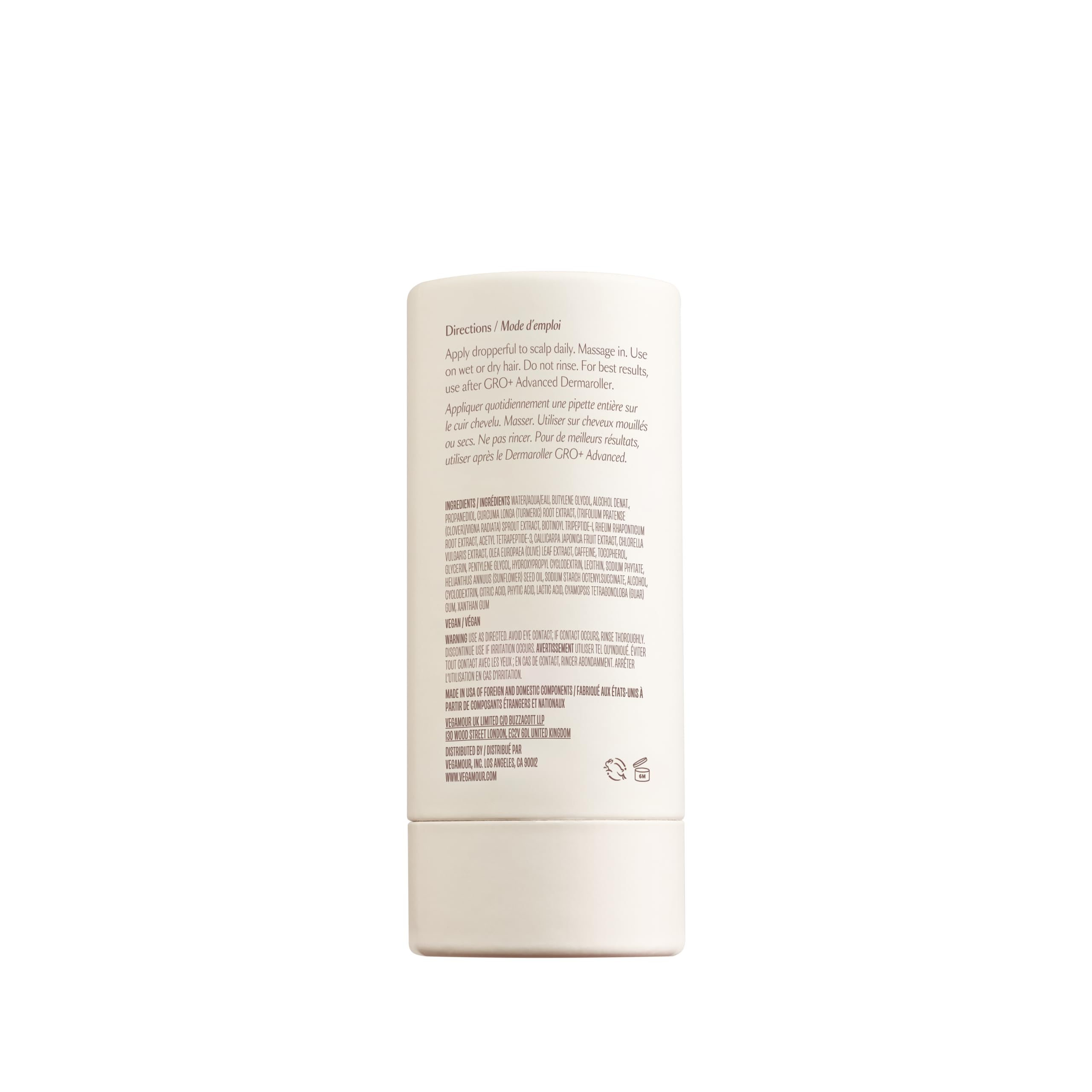VEGAMOUR GRO+ Advanced Hair Serum for Improving Hair Density, Tonic Reduces Shedding and Promotes a Healthy Scalp, 3 pack VEGAMOUR uk supplements
