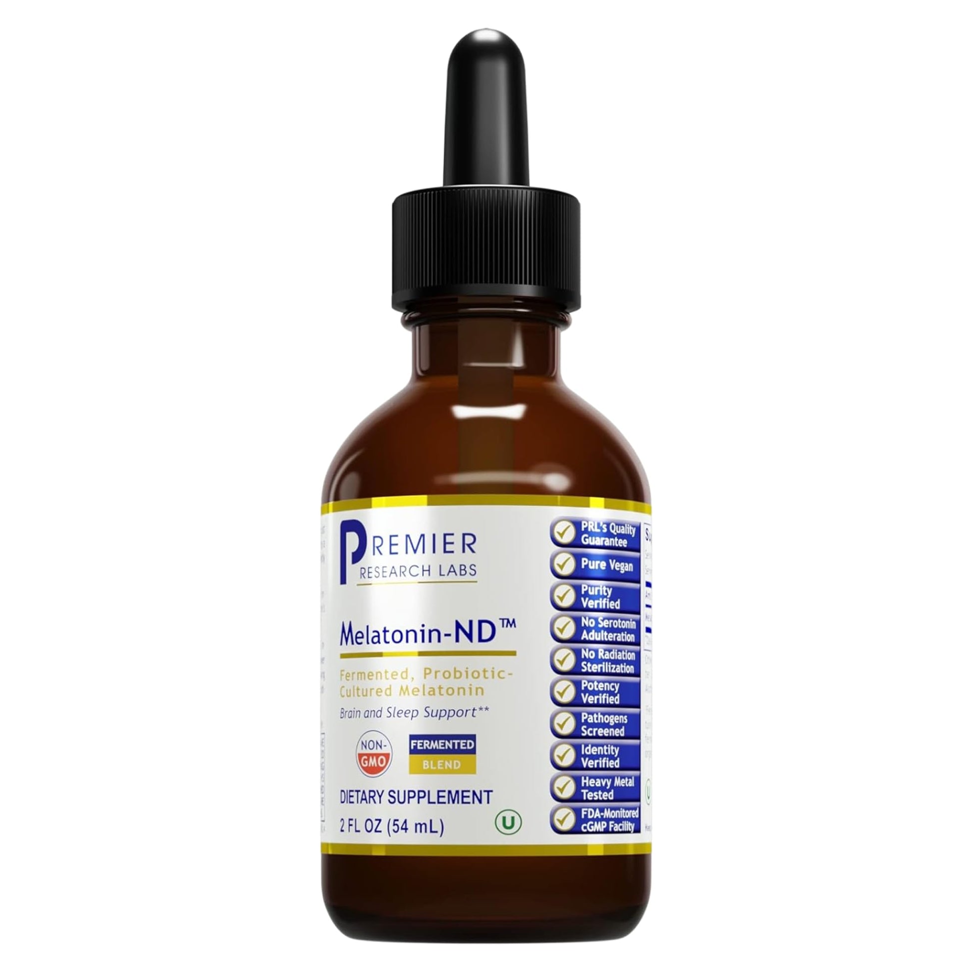 Premier Research Labs Melatonin-ND - Melatonin Liquid, Liquid Melatonin for Adults, Sublingual Melatonin Drops, Made with Organic Ingredients, Vegan Friendly - 2 Fl Oz (54 Servings) Premier Research Labs uk supplements