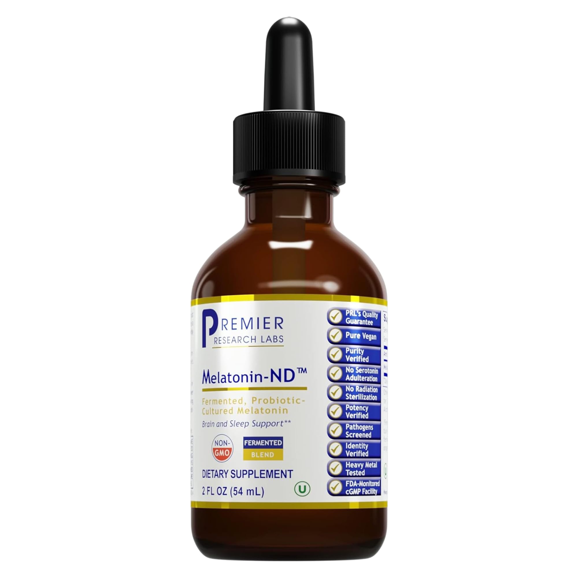 Premier Research Labs Melatonin-ND - Melatonin Liquid, Liquid Melatonin for Adults, Sublingual Melatonin Drops, Made with Organic Ingredients, Vegan Friendly - 2 Fl Oz (54 Servings) Premier Research Labs uk supplements