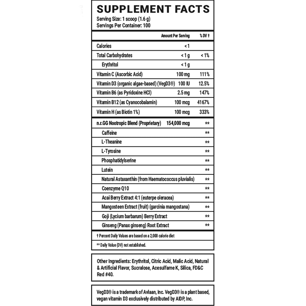 Gamer Supps GG Energy - Good by SMii7Y (100 Servings) - Keto Friendly Gaming Energy and Nootropic Blend, Sugar Free + Organic Caffeine + Vitamins + Immune Support, Powder Drink Gamer Supps uk supplements