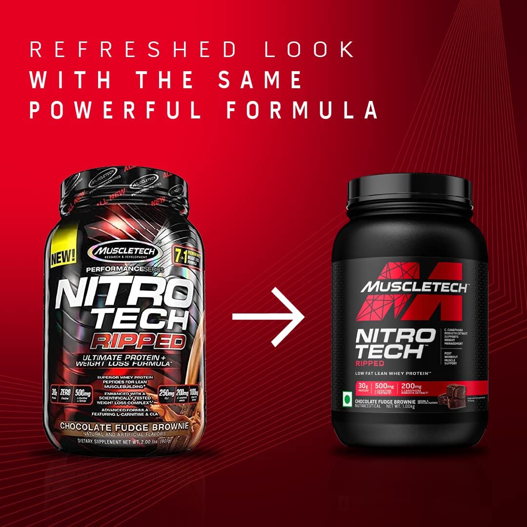 Protein Powder for Weight Loss |MuscleTech Nitro-Tech Ripped |Whey Protein Powder MuscleTech uk supplements