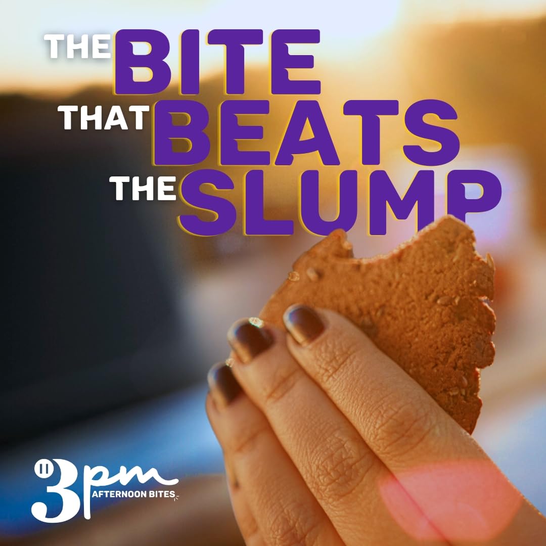 3PM Afternoon Bites Cranberry Flaxseed Cookies with Postbiotics, 5g of Protein, 15 Cookies 3PM AFTERNOON BITES uk supplements