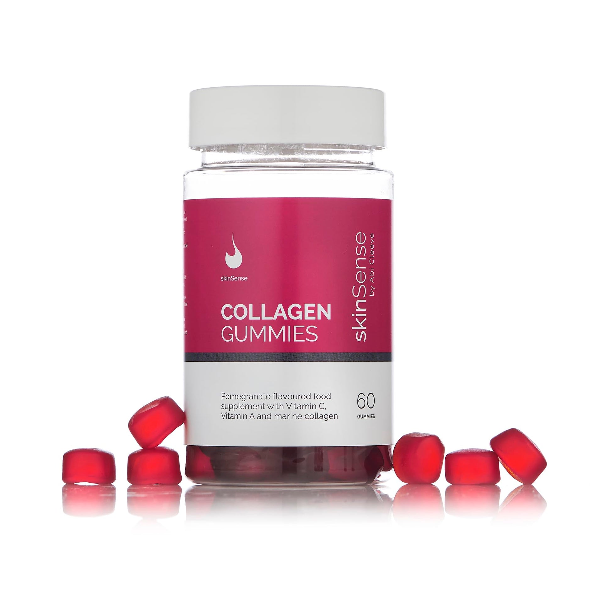 SkinSense Collagen Gummies 60PCS, Marine Collagen Chewable Gummy skinSense uk supplements