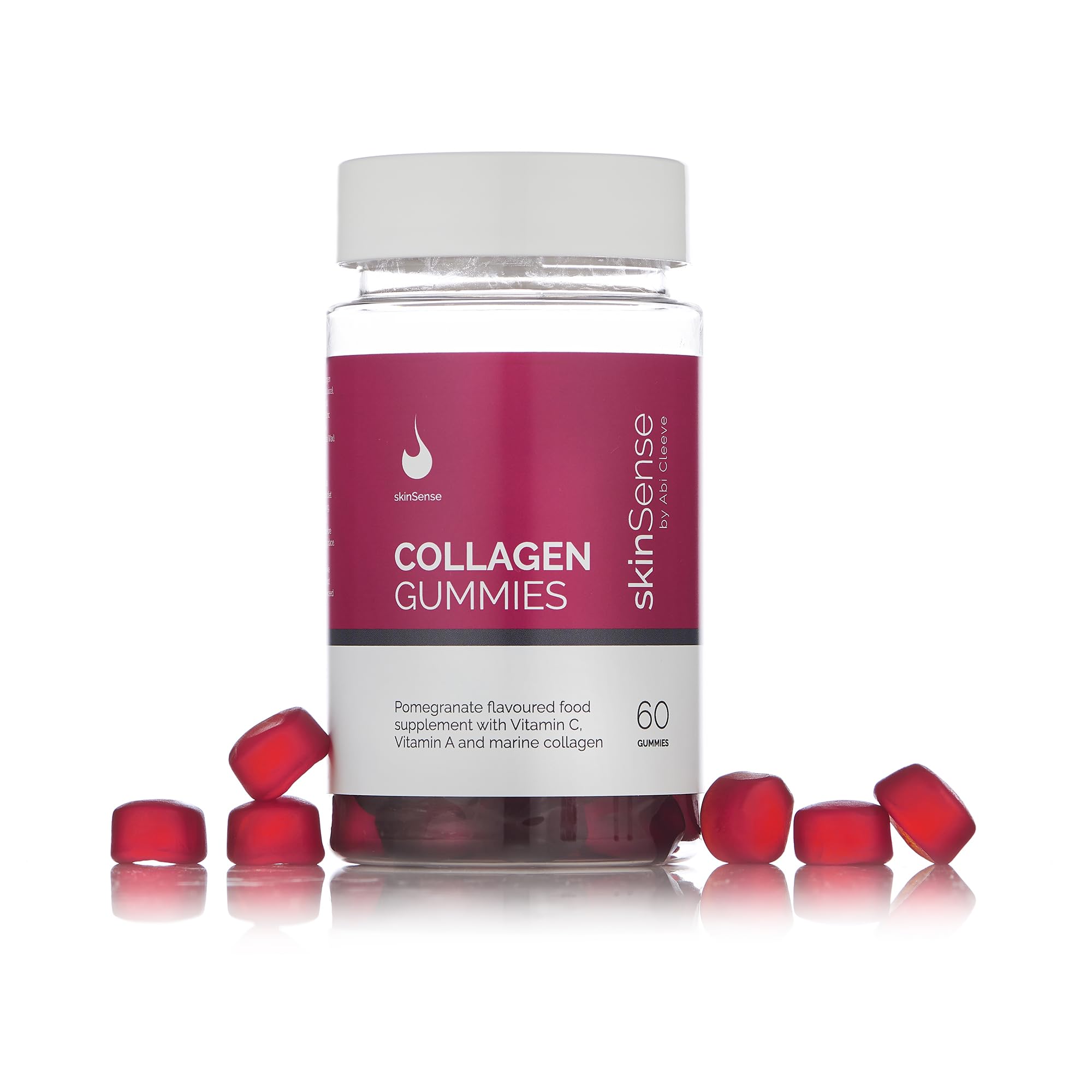SkinSense Collagen Gummies 60PCS, Marine Collagen Chewable Gummy skinSense uk supplements