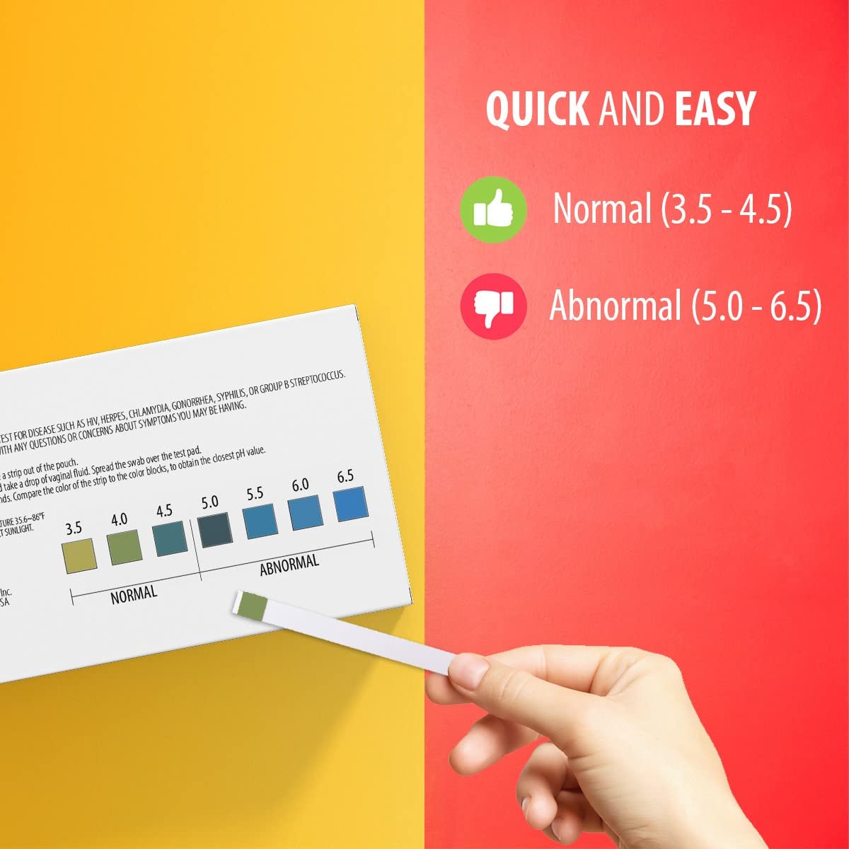 [60 Pack] PGYARD Vaginal Health pH Test Strips, Feminine pH Test, Value Pack PGYARD uk supplements