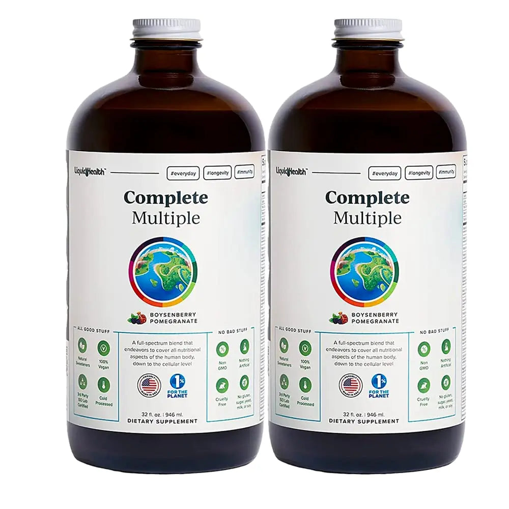 LIQUIDHEALTH Complete Multiple Adult Liquid Multivitamin - Essential Vitamins, Minerals & Nutrients, Immune Support, Gut Health, Energy, Detox LIQUIDHEALTH uk supplements
