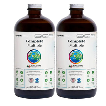 LIQUIDHEALTH Complete Multiple Adult Liquid Multivitamin - Essential Vitamins, Minerals & Nutrients, Immune Support, Gut Health, Energy, Detox LIQUIDHEALTH uk supplements