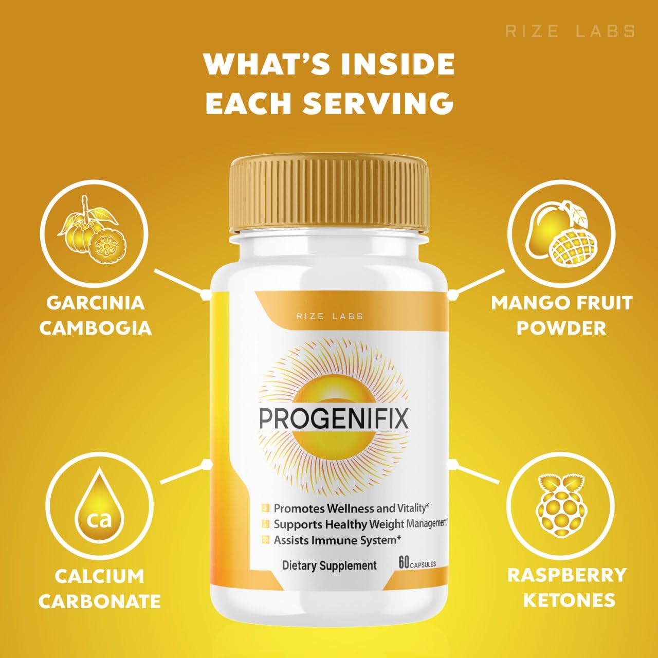 rize labs (2 Pack) Progenifix Weight Loss Supplement, Progenifix Capsules Total Body Wellness rize labs uk supplements