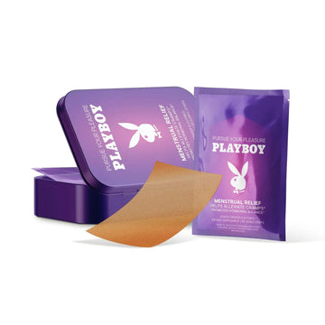AVID Playboy - Menstrual Relief PMS Oral Strips (30 Edible Strips) Fast Dissolving PMS Cramp Relief & Hormonal Balance Strips for Women - Lemon Ginger Flavored Multi-Benefit PMS Supplement for Women Avid uk supplements