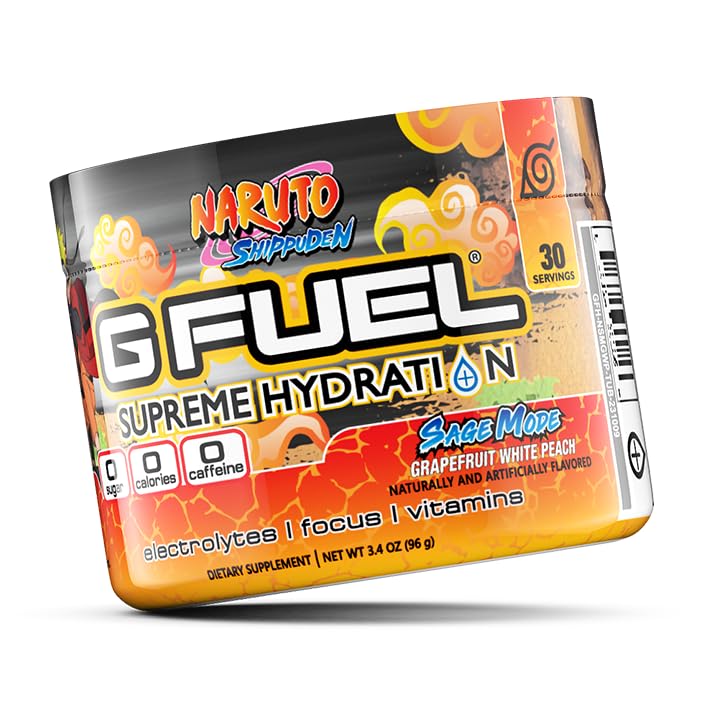 G Fuel Naruto Sage Mode Electrolytes Powder, Water Mix for Hydration, Energy and Focus G fuel uk supplements
