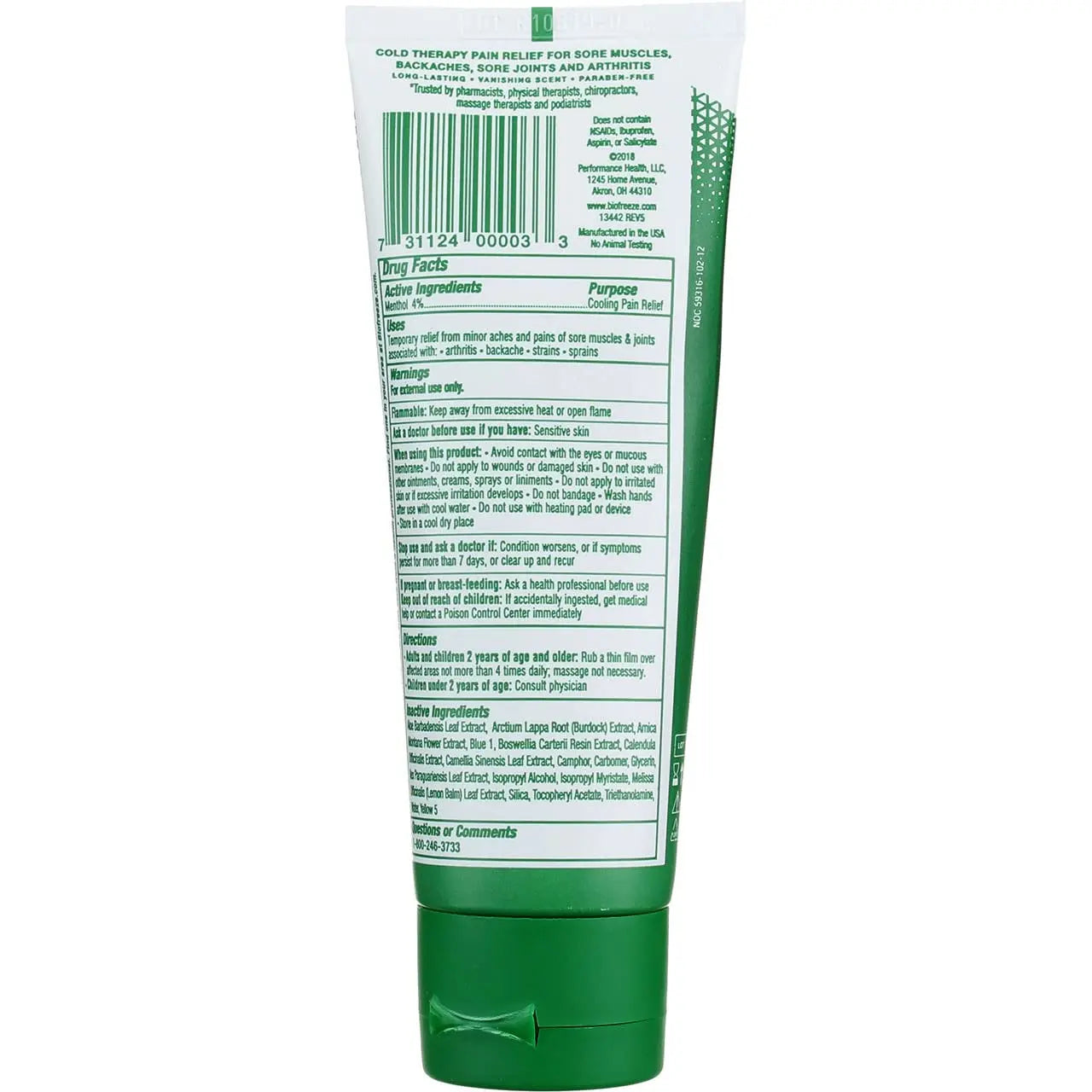 Biofrezze Gel Pain Relieving 3z Biofreeze uk supplements