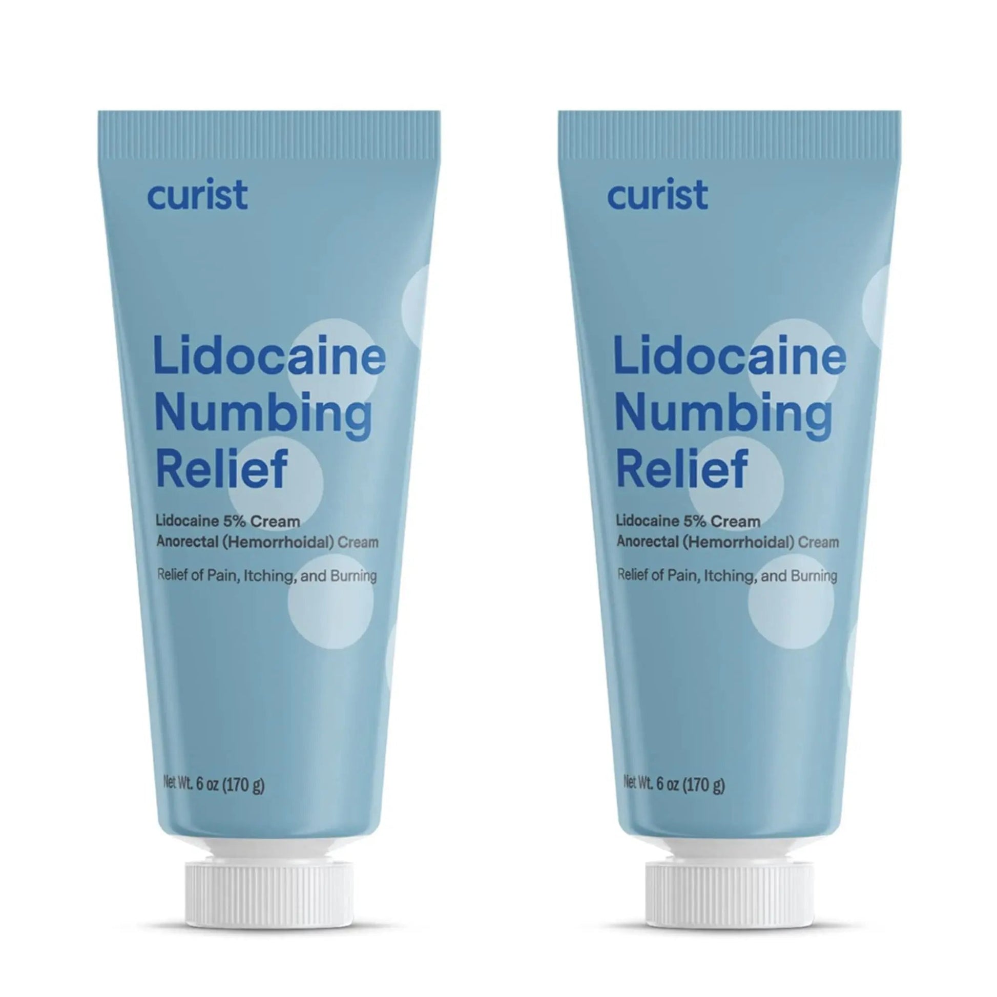 Curist 5% Lidocaine Cream Maximum OTC Strength Topical Pain Relief OTC - 12 oz (Pack of 2) XL Tube 5 Percent Lidocaine Numbing Cream to Numb Effectively (2 Pack - 6 oz Tube) Curist uk supplements