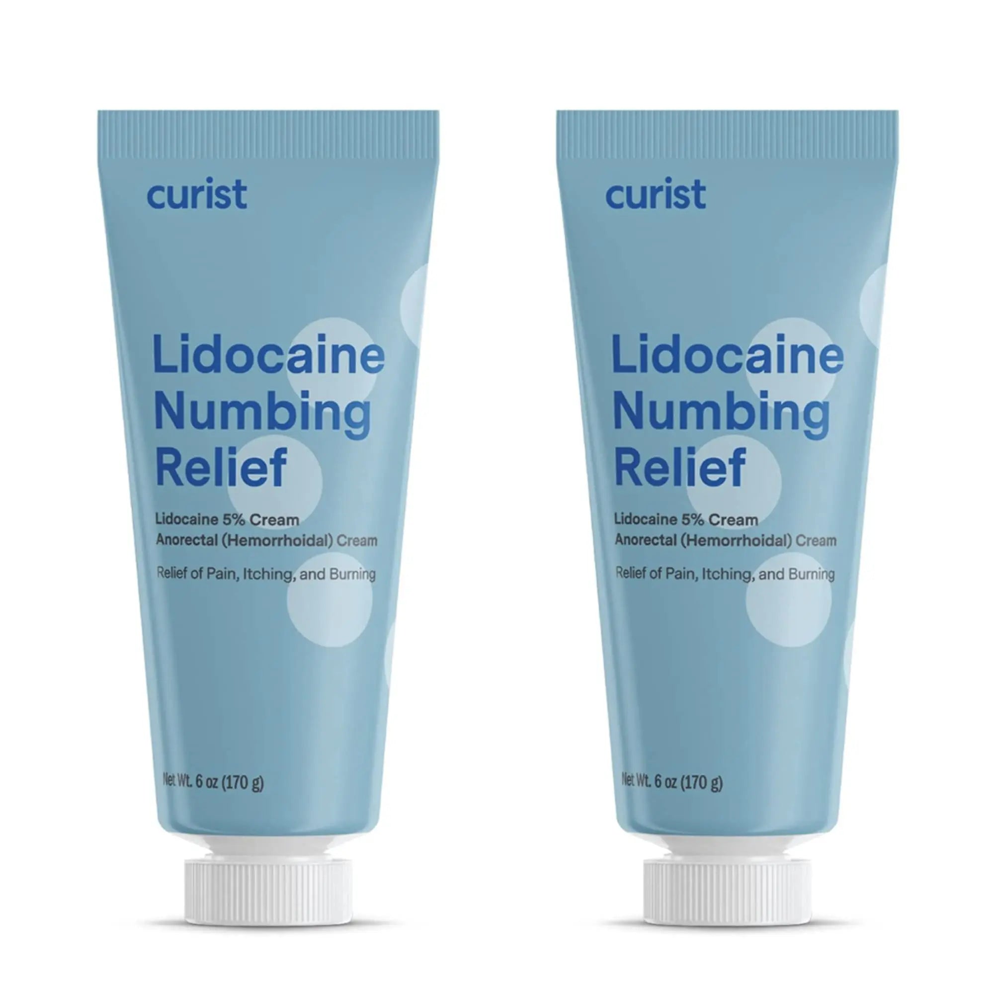 Curist 5% Lidocaine Cream Maximum OTC Strength Topical Pain Relief OTC - 12 oz (Pack of 2) XL Tube 5 Percent Lidocaine Numbing Cream to Numb Effectively (2 Pack - 6 oz Tube) Curist uk supplements