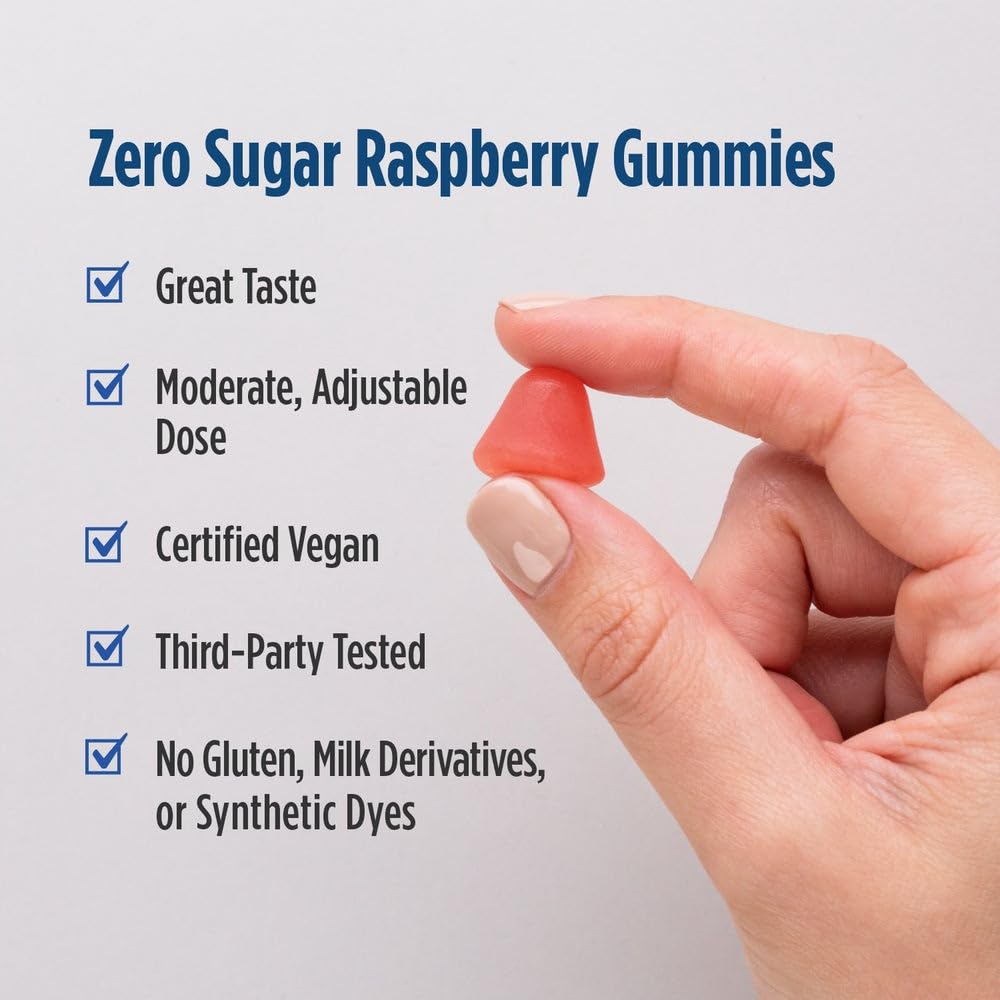 Nordic Naturals Zero Sugar Melatonin Gummies, Raspberry - 120 Gummies - 1.5 mg Melatonin - Great Taste - Restful Sleep, Antioxidant Support - Non-GMO, Vegan - 120 Servings Nordic Naturals uk supplements