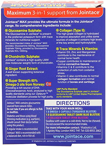 Jointace Vitabiotics Max, 84 Count (Pack of 1) Vitabiotics uk supplements