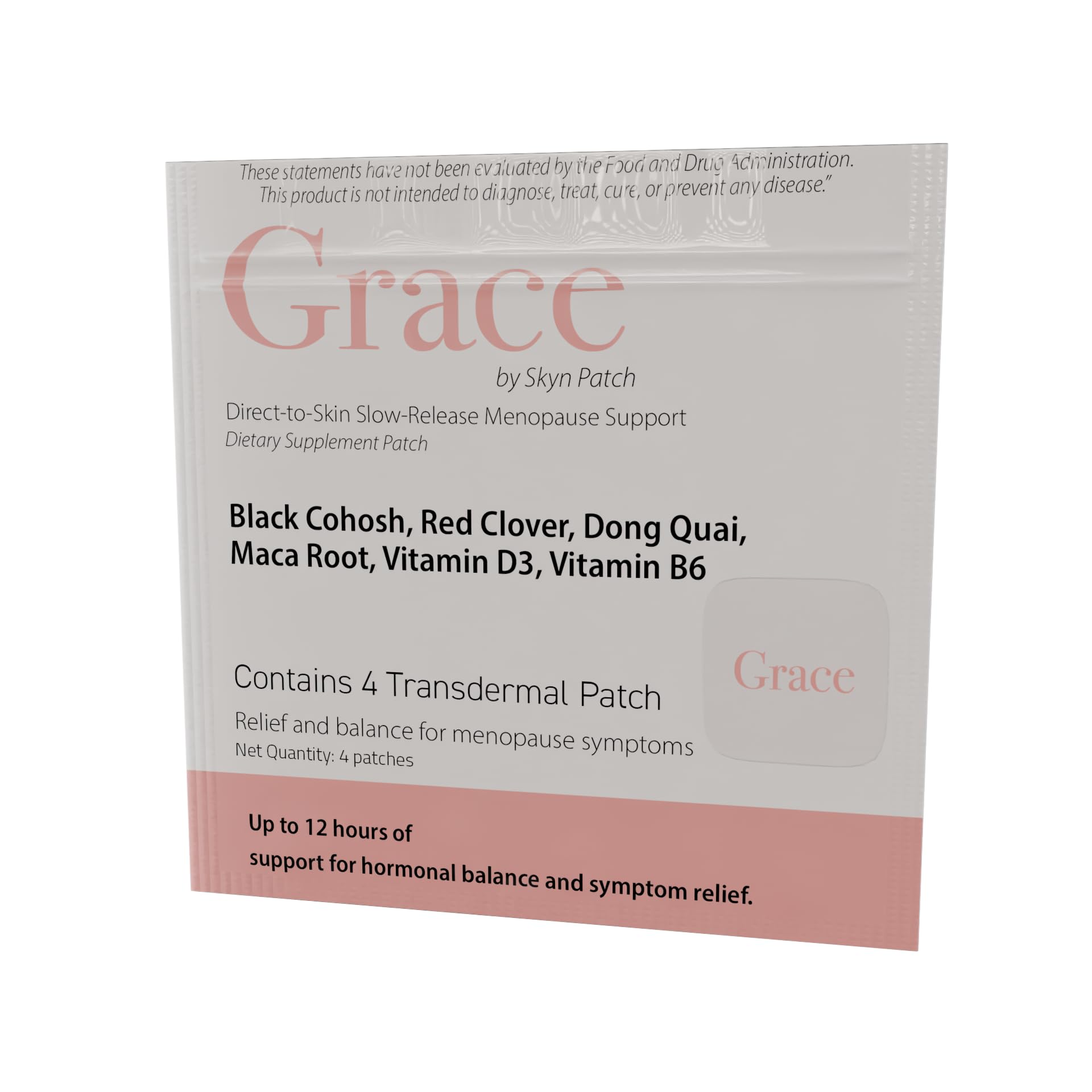 Skyn Patch Grace Transdermal Wellness Patch – Plant Based Daily Adaptogens & Nutrient Support | Transdermal Patch Delivery | 4-Night Pack Skyn Patch uk supplements