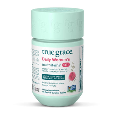 True Grace Daily Women’s Multivitamin 50+ - 60 Easy-to-Swallow Tablets - Immune, Energy, Longevity & Memory Support True Grace uk supplements