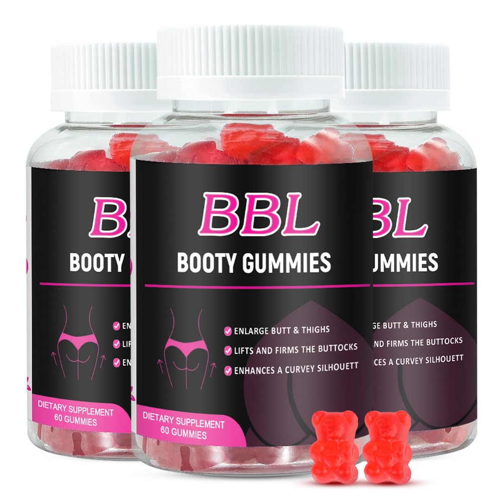 Aromlife BBL Gummies for Women, Pack of 3, Bear Shape Booty Gummies with Herbal Ingredients, BBL Vitamin Gummy with Fenugreek, Asian Ginseng, Motherwort, Saw Palmetto, Anise Seed & Vitamin C Aromlife uk supplements