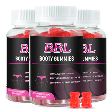 Aromlife BBL Gummies for Women, Pack of 3, Bear Shape Booty Gummies with Herbal Ingredients, BBL Vitamin Gummy with Fenugreek, Asian Ginseng, Motherwort, Saw Palmetto, Anise Seed & Vitamin C Aromlife uk supplements