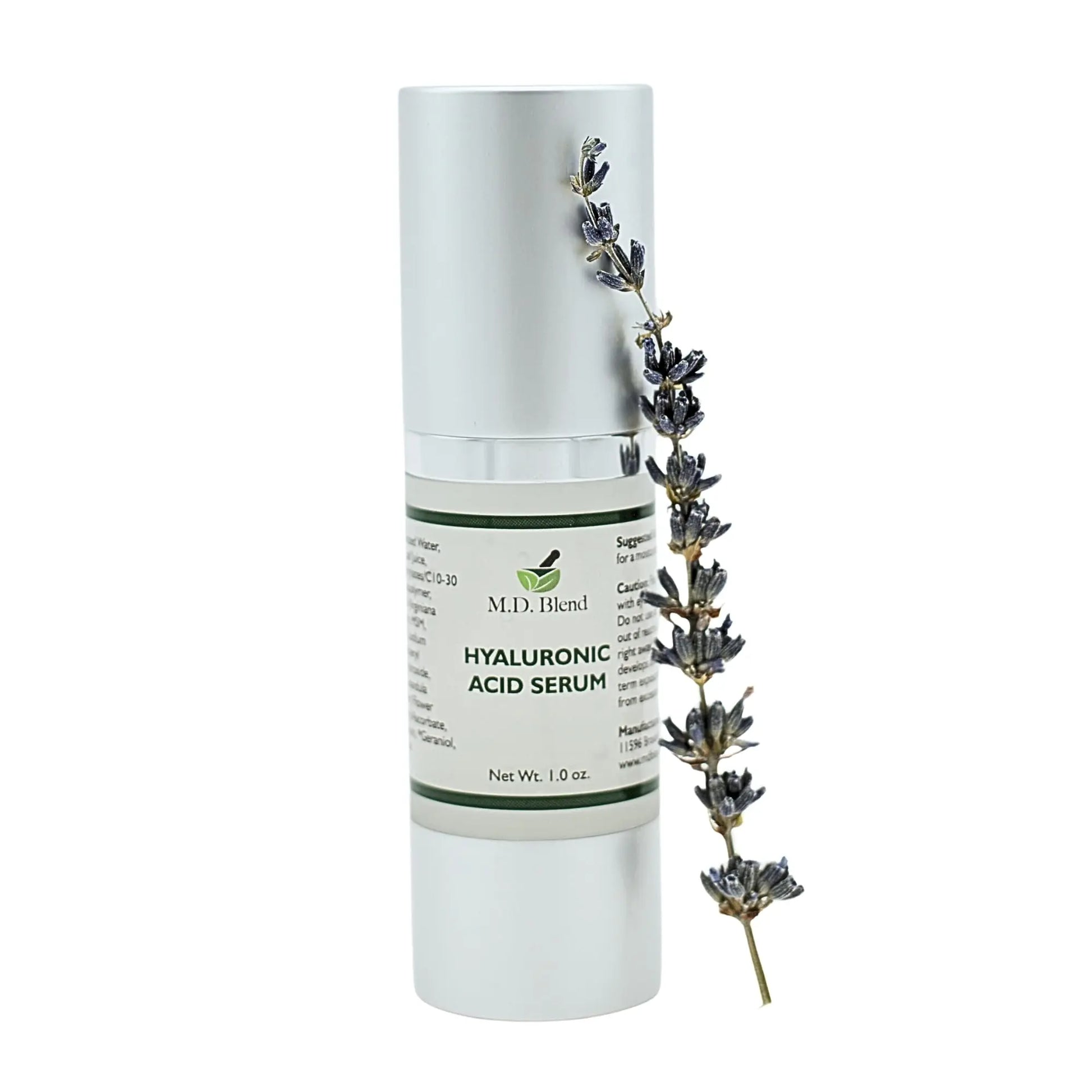 M.D. Blend Wellness Bundle with joint health supplement (120 capsules) & lightweight face hydrating hyaluronic acid serum (30 ml) featuring an airless pump, daily wellness skincare + joint support duo M.D. Blend uk supplements
