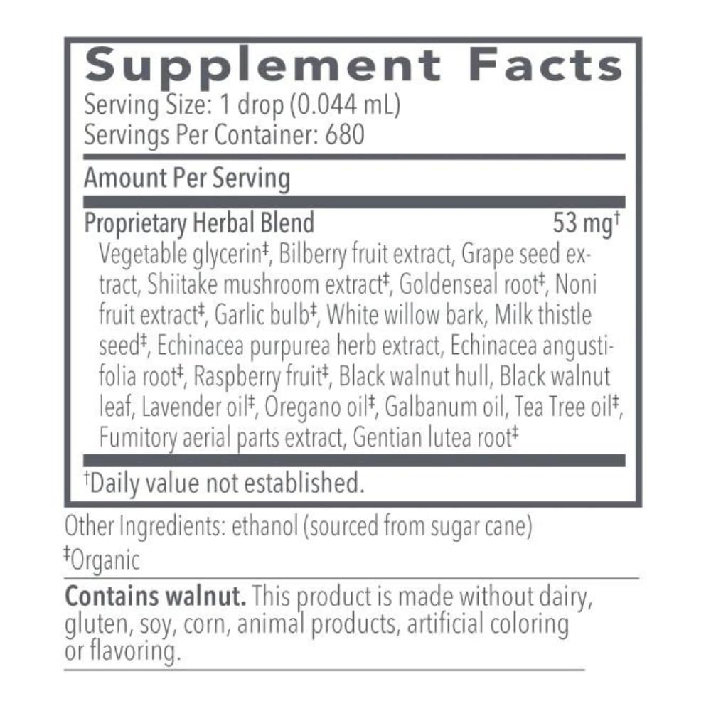 Biocidin Liquid Formula - Biofilm Buster & Broad-Spectrum Botanicals for Gut Detox Cleanse Support - Promotes Microbial Balance, Gut Health & Clearance of Unwanted Microbes (1 Oz) Bio-Botanical Research uk supplements