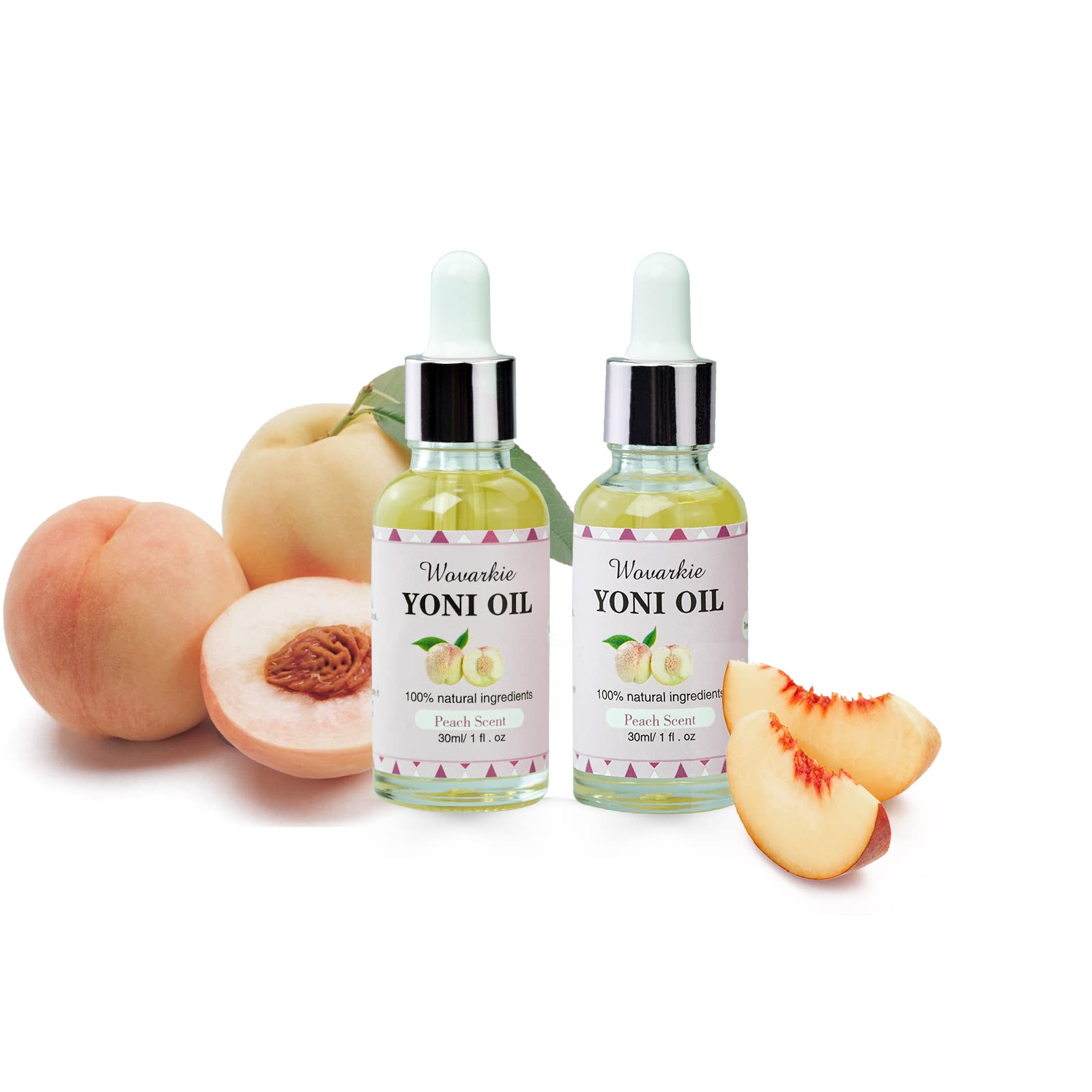 2 Packs Yoni Oil for Women, 1 fl oz/30 ml Feminine Oil Intimate Deodorant for Women, Eliminates Odor Wovarkie uk supplements