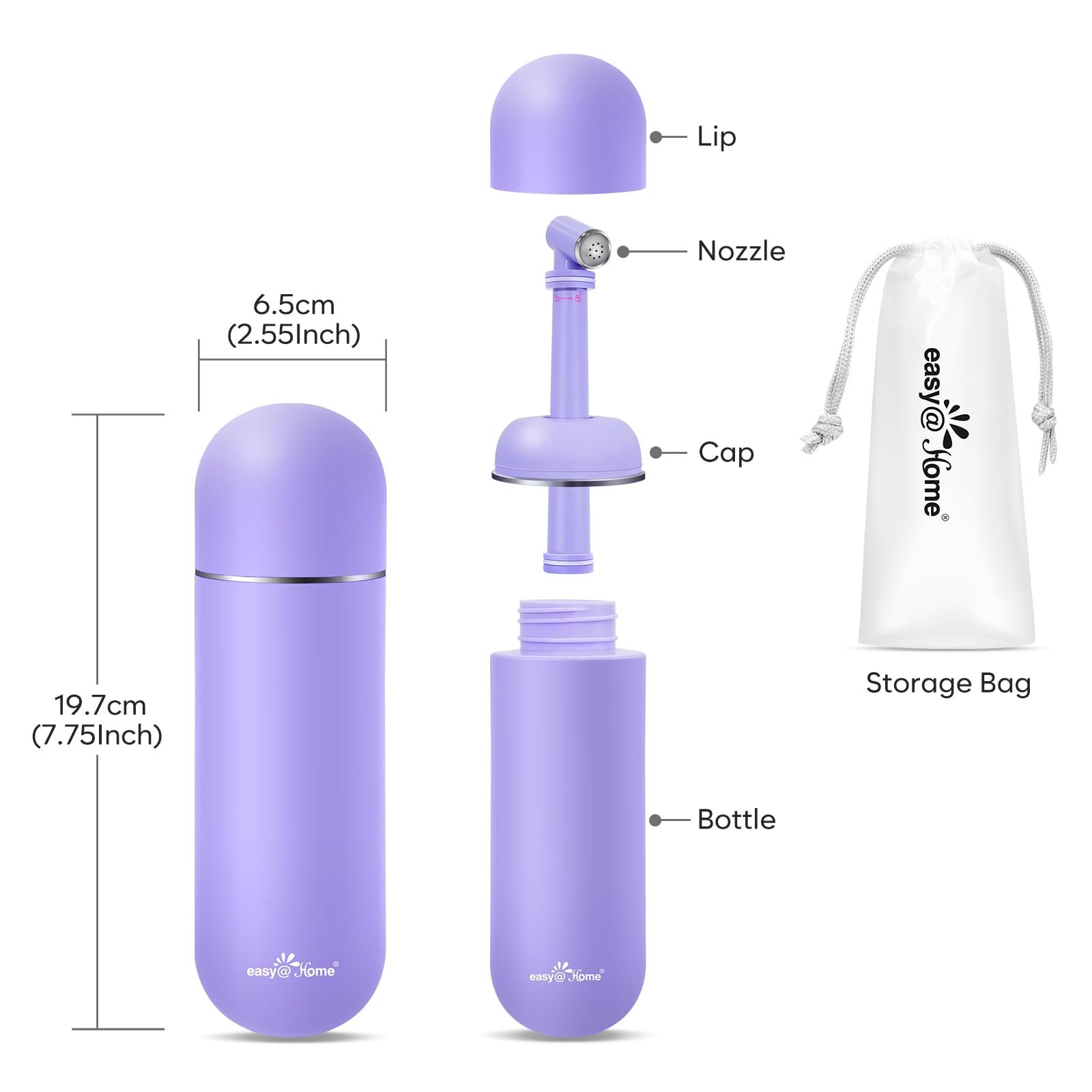 Portable Peri Bottle for Postpartum & Perineal Care: Easy@Home Handheld Bidet Perfect for Personal Easy@Home uk supplements