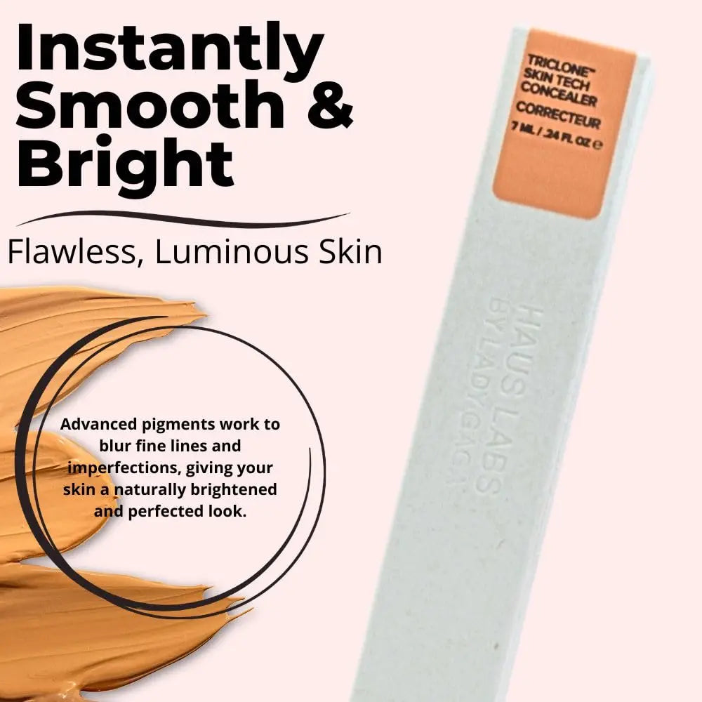 HAUS LABS BY LADY GAGA Triclone Skin Tech Hydrating + De-puffing Concealer with Fermented Arnica 22 Light Medium Peach Haus Laboratories uk supplements