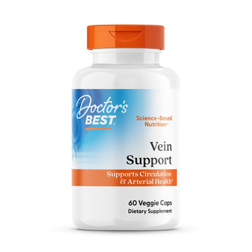 Doctor's Best Vein Support Supplement - Contains Diosmin & Hesperidin, Circulation Support for Legs & Feet, for Men & Women, Formula with Vitamin K2 & Natural Orange Extract, Vegan - 60 Veg Caps Doctor's BEST uk supplements