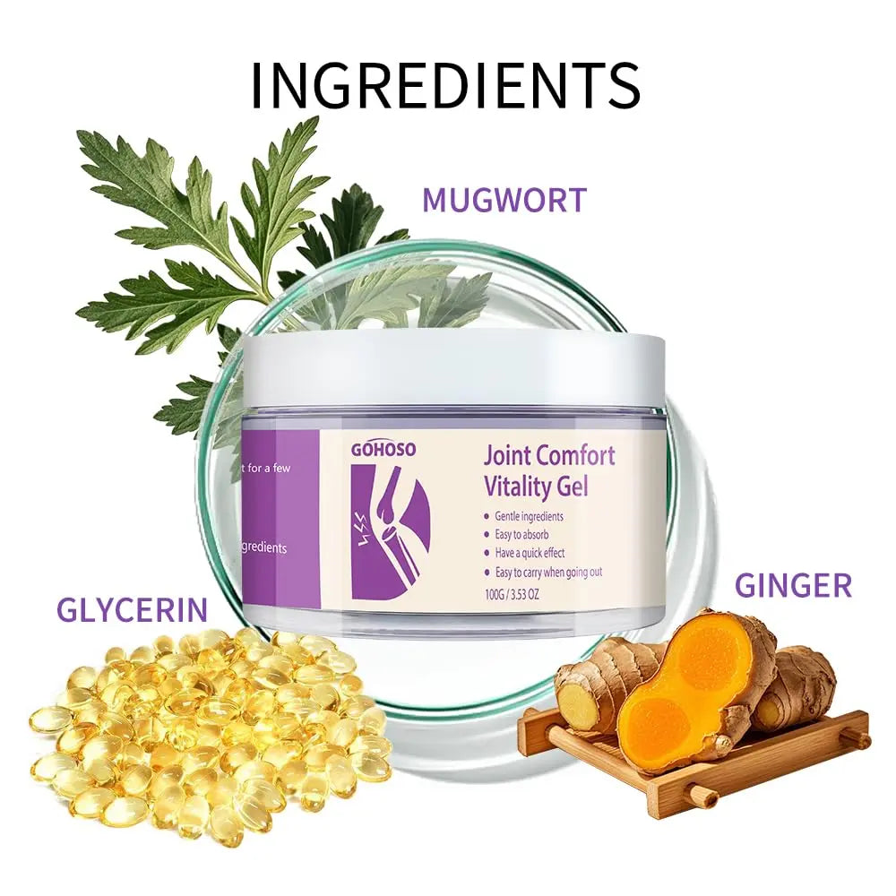 Joint Purple Gel, Cooling Massage Cream with Turmeric for Back, Neck, Joints & Muscles – Hydrating Gel for Active Lifestyles ENVISHA uk supplements