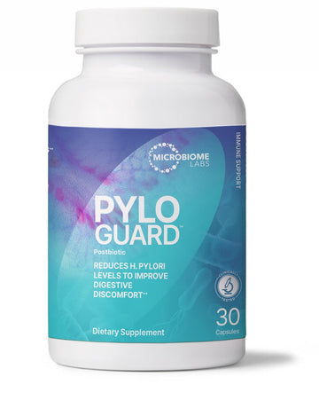 Microbiome Labs PyloGuard - Patented L reuteri DSM17648 to Improve Digestive Comfort - Gut Health & Immune Support Supplement - Postbiotic (30 Capsules) Microbiome Labs uk supplements