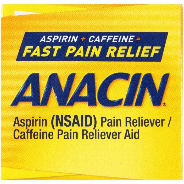 Anacin Fast Pain Relief Pain Reducer Aspirin Tablets, 200 Tabs (Value Pack of 2) ANACIN uk supplements